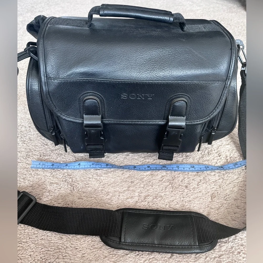 Sony Black Leather Cancorder Bag